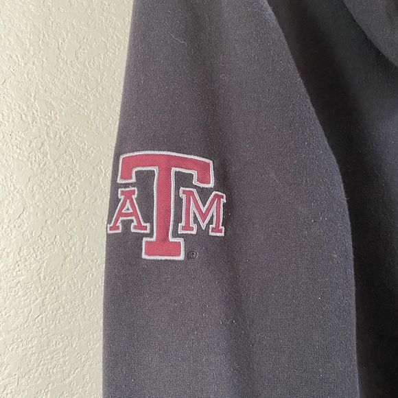Texas A&M Black Zip Jacket Hoodie Campus Heritage Collection Medium Zip Front - Picture 7 of 7